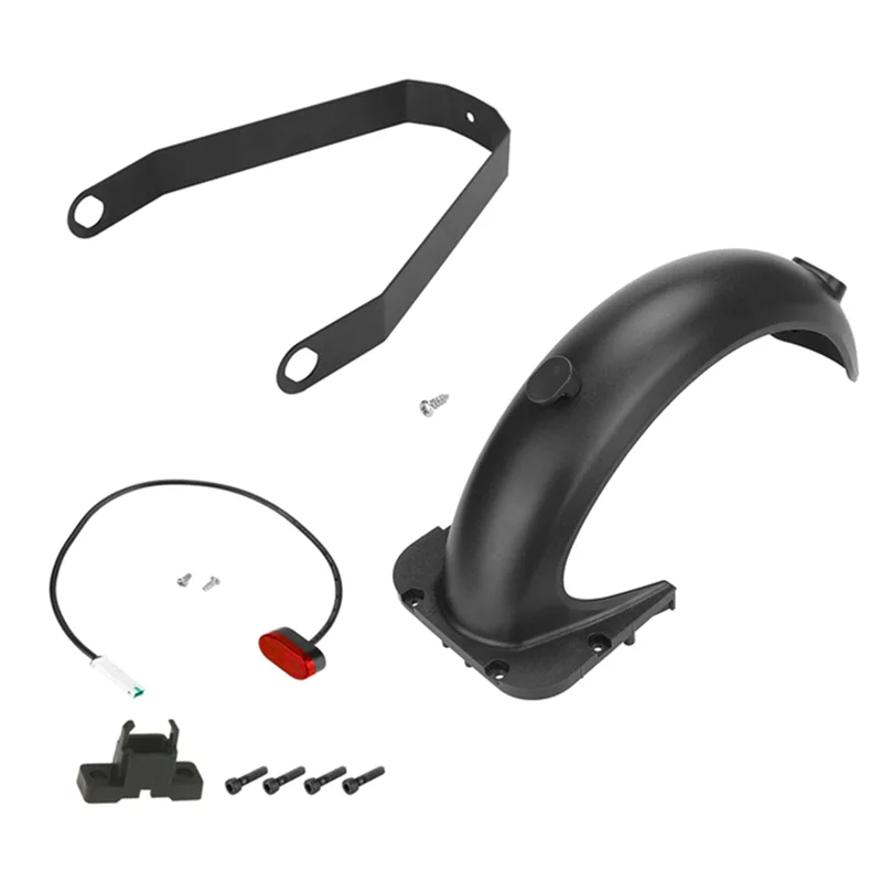 

HOES-For Ninebot G30 Max Electric Scooter Rear Fender Bracket Replacement Accessories Taillight Screw Cap Tool Set, Black