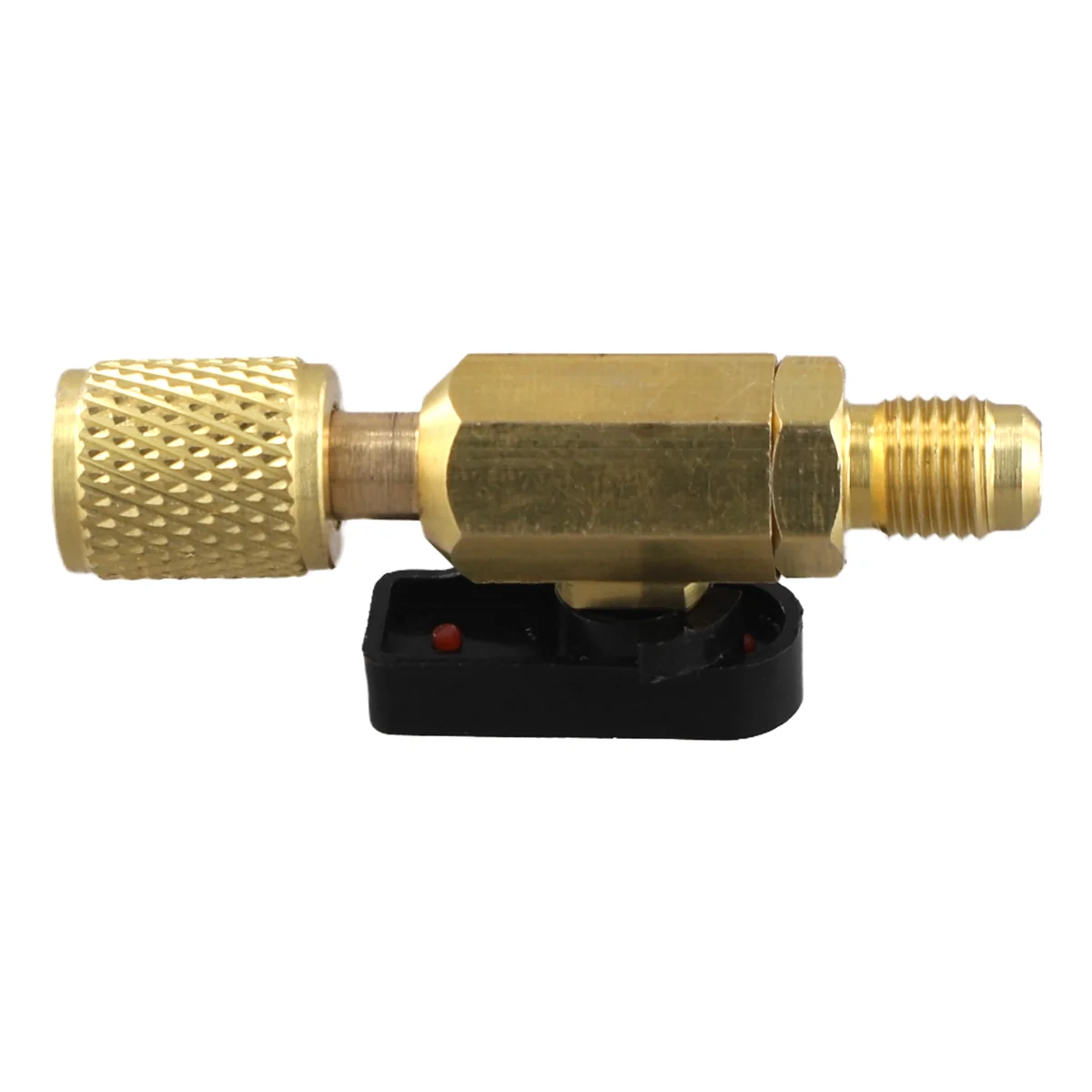 

N18R Brass R410A Refrigerant Straight Ball Valves AC Charging Hoses Refrigerant Straight Ball Valves 1/4inch