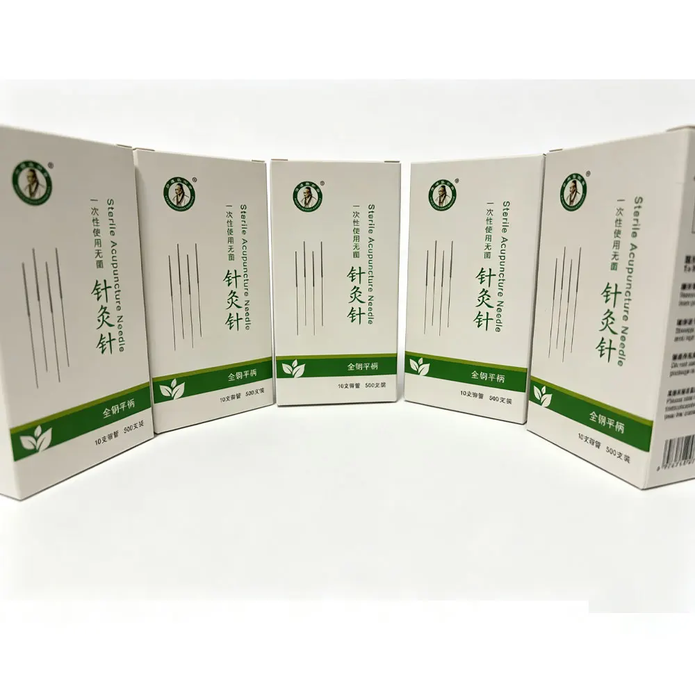 2500 Pcs Acupuncture Needle with Tube Disposable Sterile Sharp Needle Beauty Massage Needles 5 Boxes 500Pcs/BOX