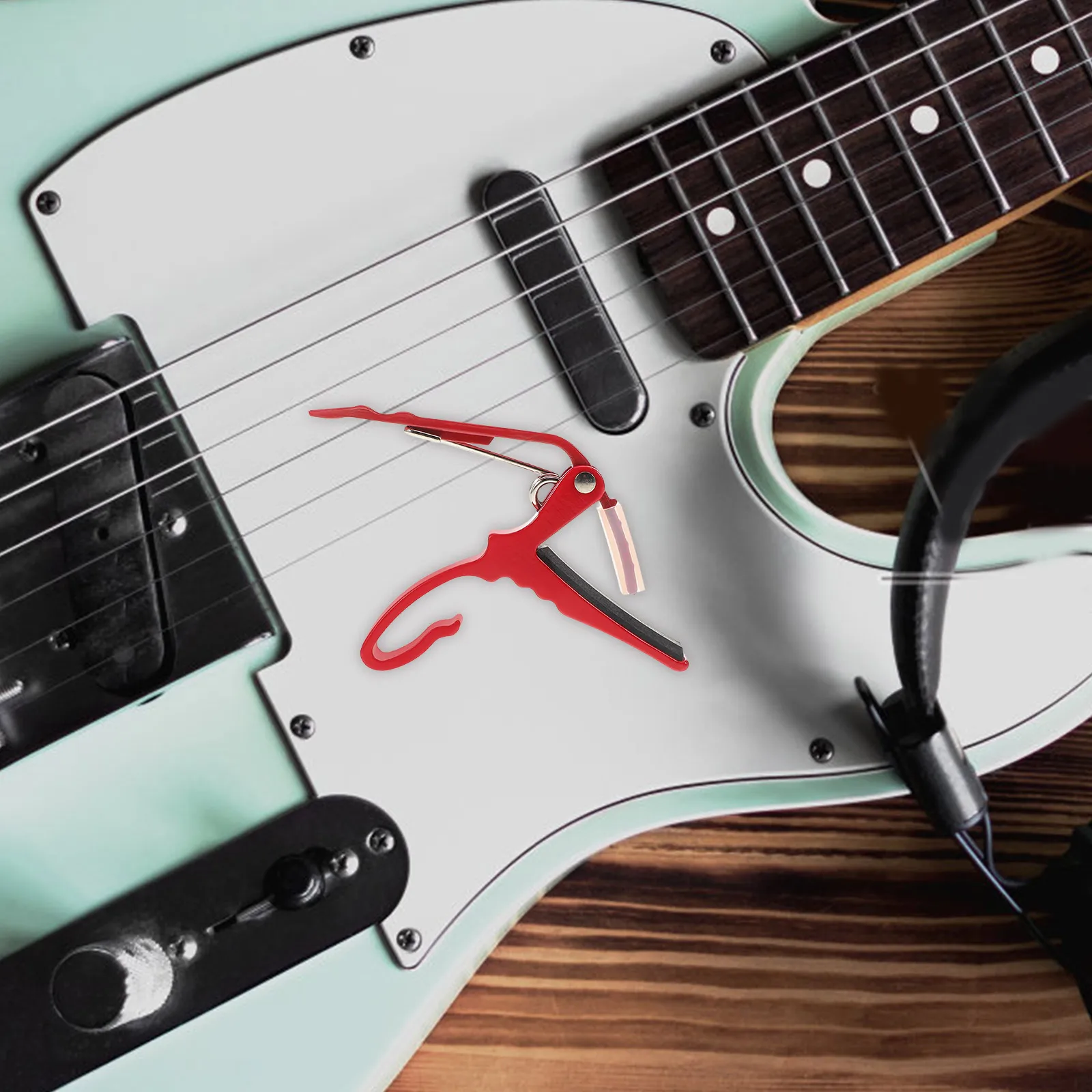 

Guitar Clip Accessories Aluminum Alloy Capo Acoustic Folk Banjo Quick Release Adjustable Tuning Clamp Strings Stable
