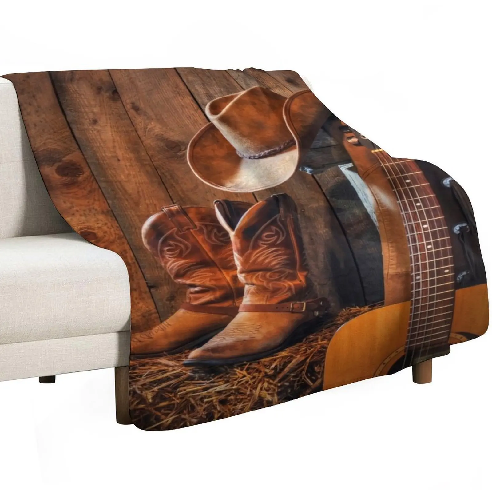 Cowboy Siesta. Coperte da tiro per divani, coperte decorative per designer estivi