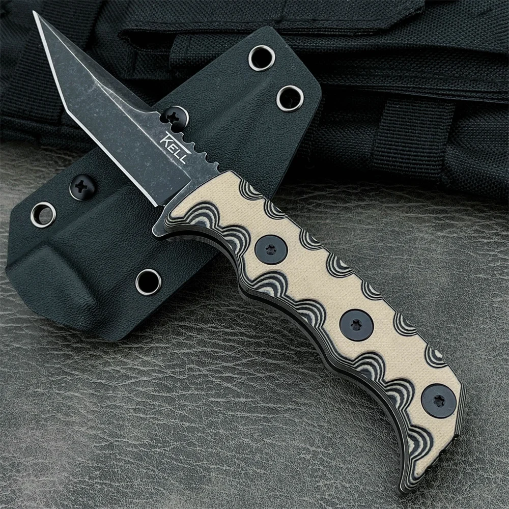 

Высококачественный нож 007 с фиксированным клинком из стали 7Cr13MoV и рукоятью G10 для исследования джунглей, путешествий и походов, с ножнами