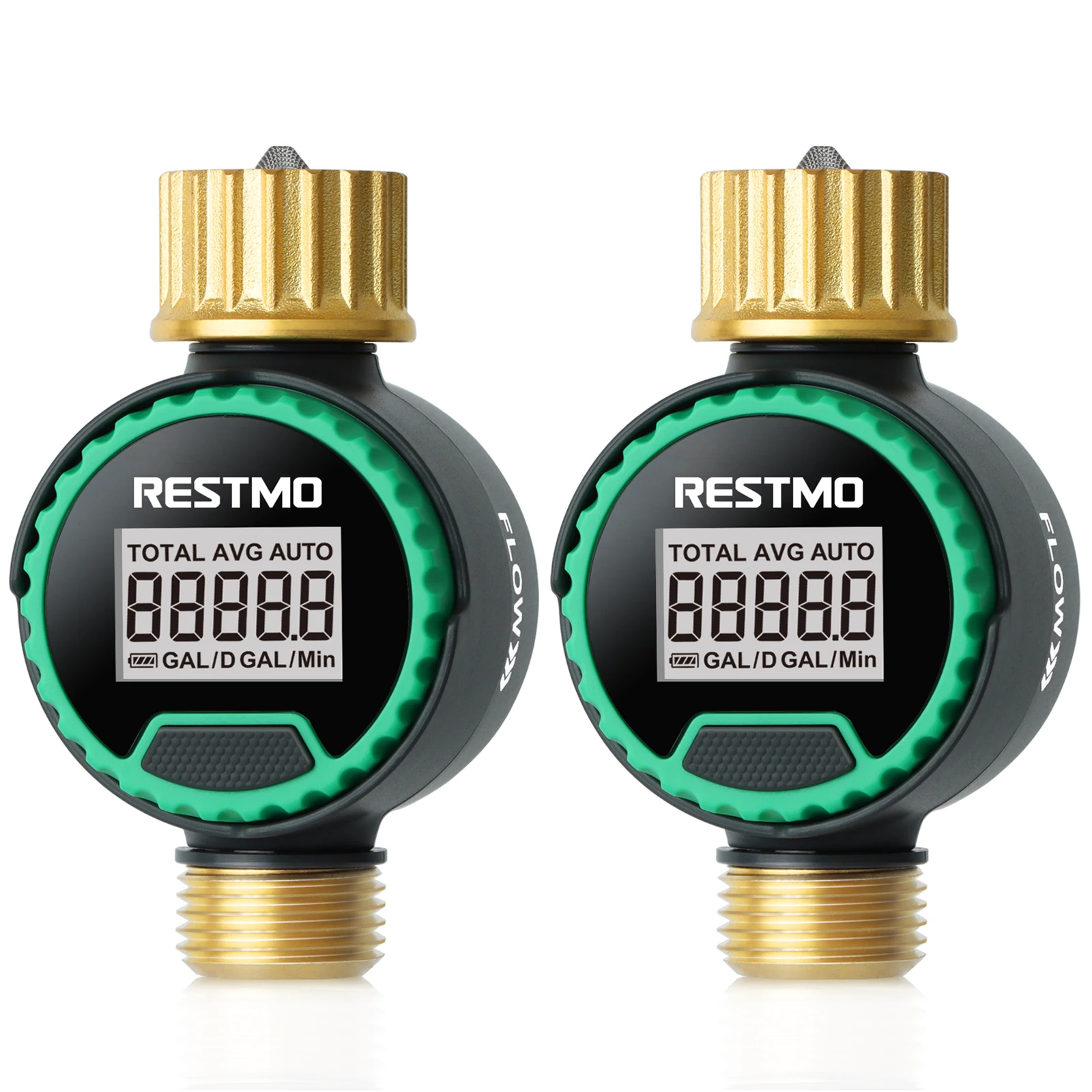 2Pcs Water Flow Met…