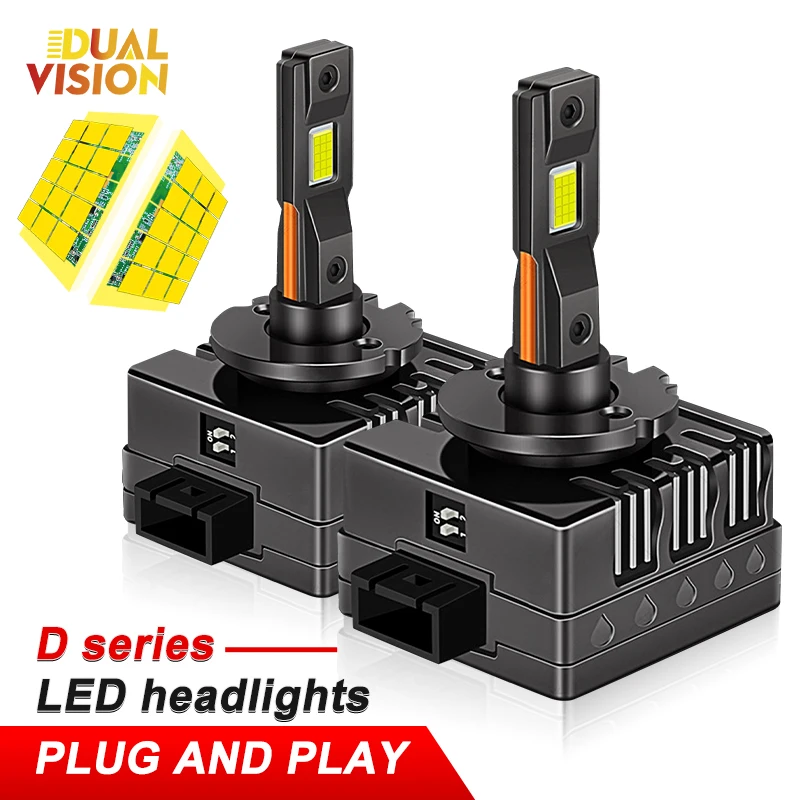 

Автомобильные фары D1S D3S светодиодный, Лампы CANBUS без ошибок D2S D4S D5S D8S турбо-фонари 6500K, комплект для автоматической лампы Plug & Play HID