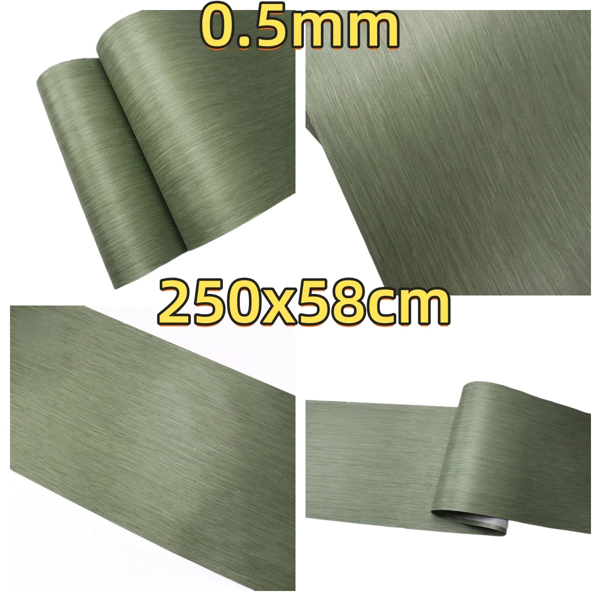 Cyan Reconstituted  Engineered wood veneer, 0.5mm, 250x58cm, For Watch Box & Furniture Refinishing.(Backing Non-woven Fabric)