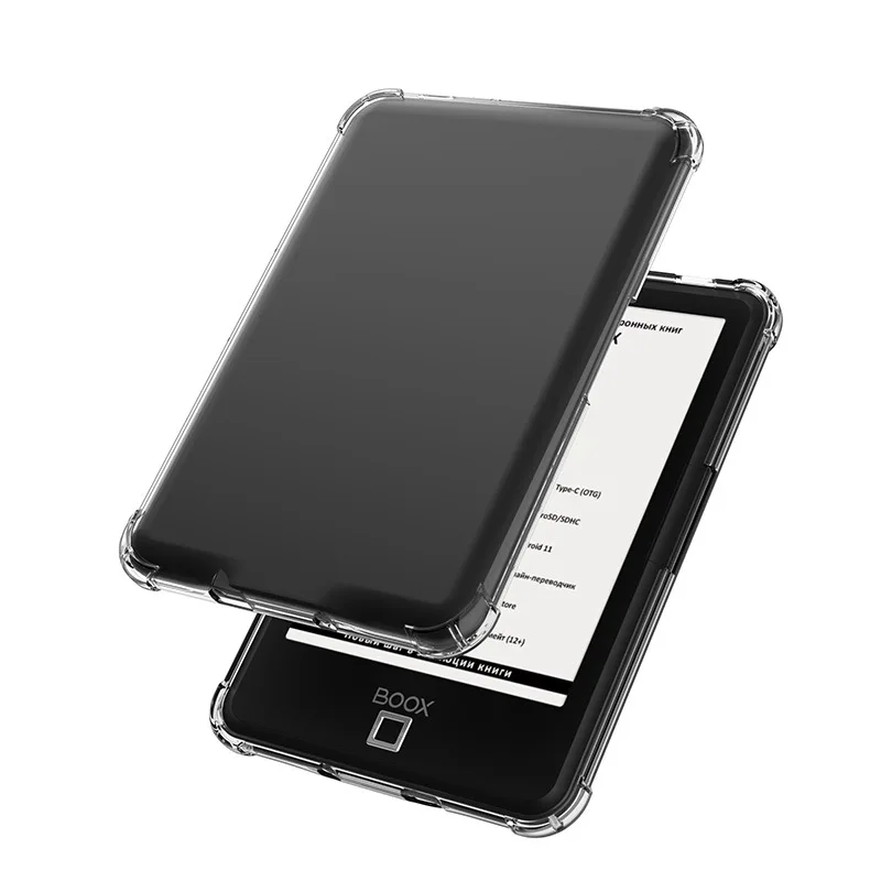 

Для Funda для Onyx Boox Darwin X 9 8 7 6 5 4 3 2 Чехол для электронной книги 6 дюймов Прозрачная задняя крышка из ТПУ с 4 противоударными подушками безопасности
