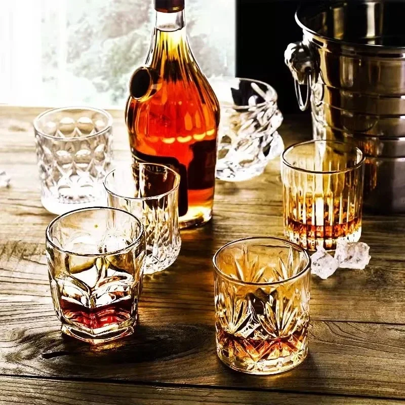 

Square Crystal Whiskey Glass Cup For the Home Bar Beer Water and Party Hotel Wedding Glasses Gift Drinkware