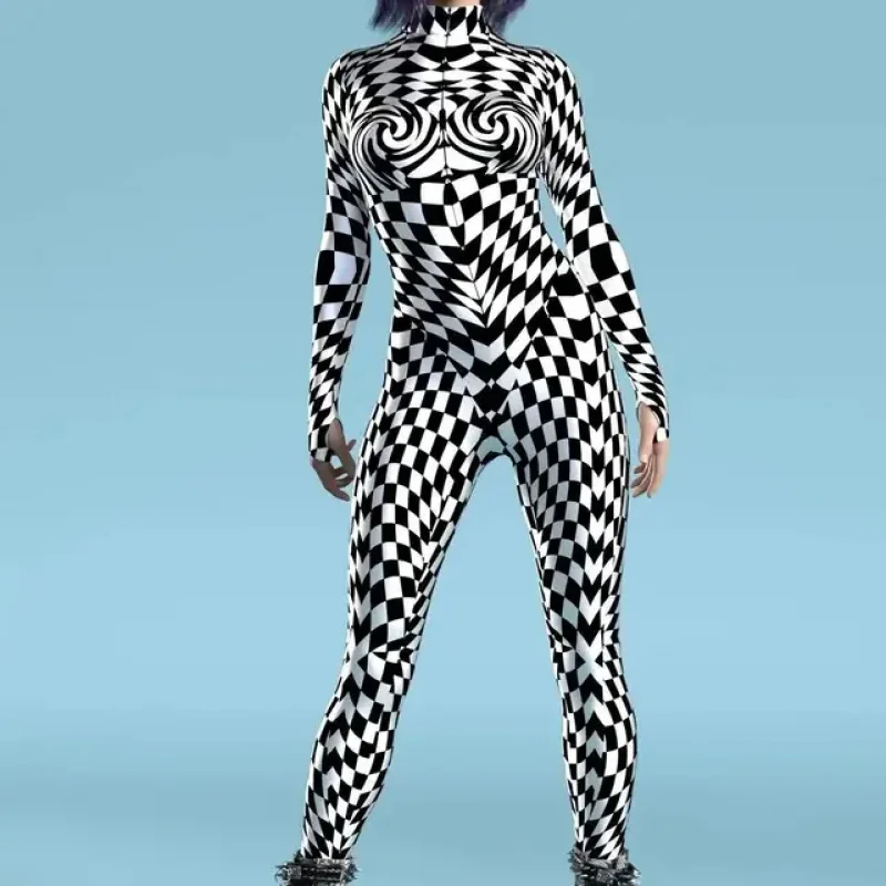 72-й аниме сексуальный женский комбинезон плотный цвет в горошек 3D узор для взрослых Хэллоуин косплей костюм вечерние комбинезоны карнавал Bod