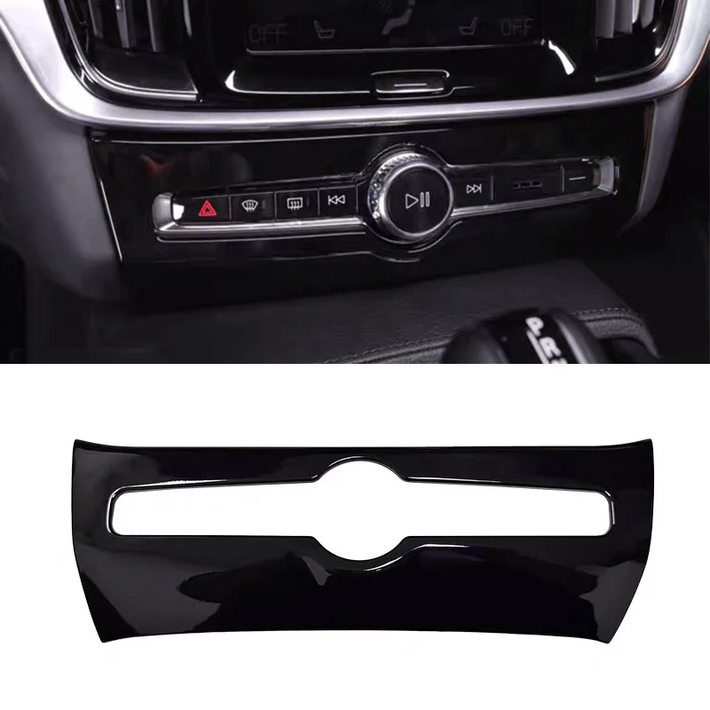 

For Volvo XC60 S90 V90 audio adjustment panel decorative frame knob central control air conditioning interior glitter