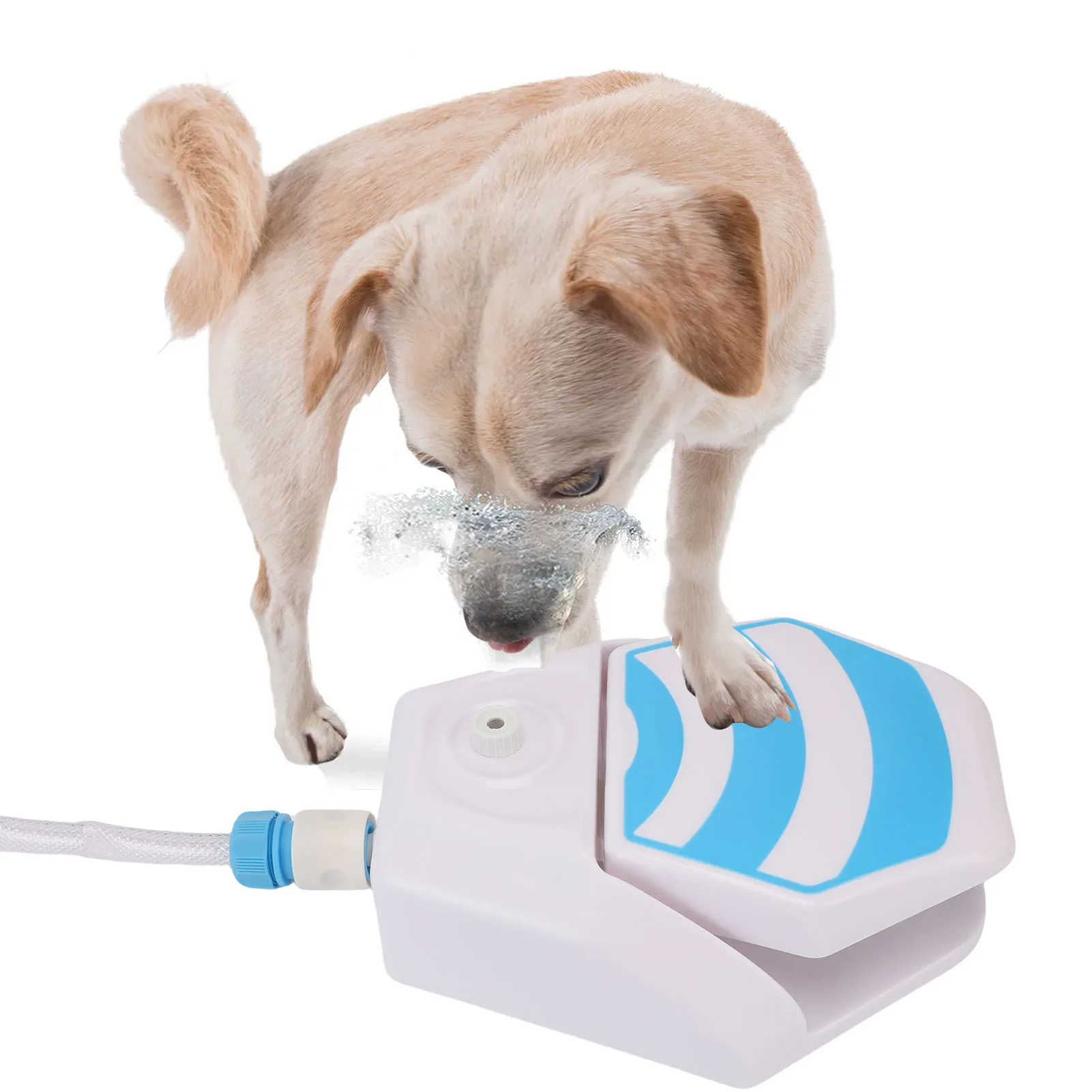 

Dog Step On Water Fountain Dog Step On Water Fountain Large Capacity Dog Foot Activated Drinking Waterer for Outdoor Activities