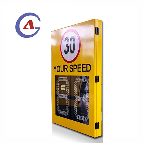 2.4ghz dopler radar 2 digits yellow led color AC110 or 220V powered radar speed display sign for traffic warning