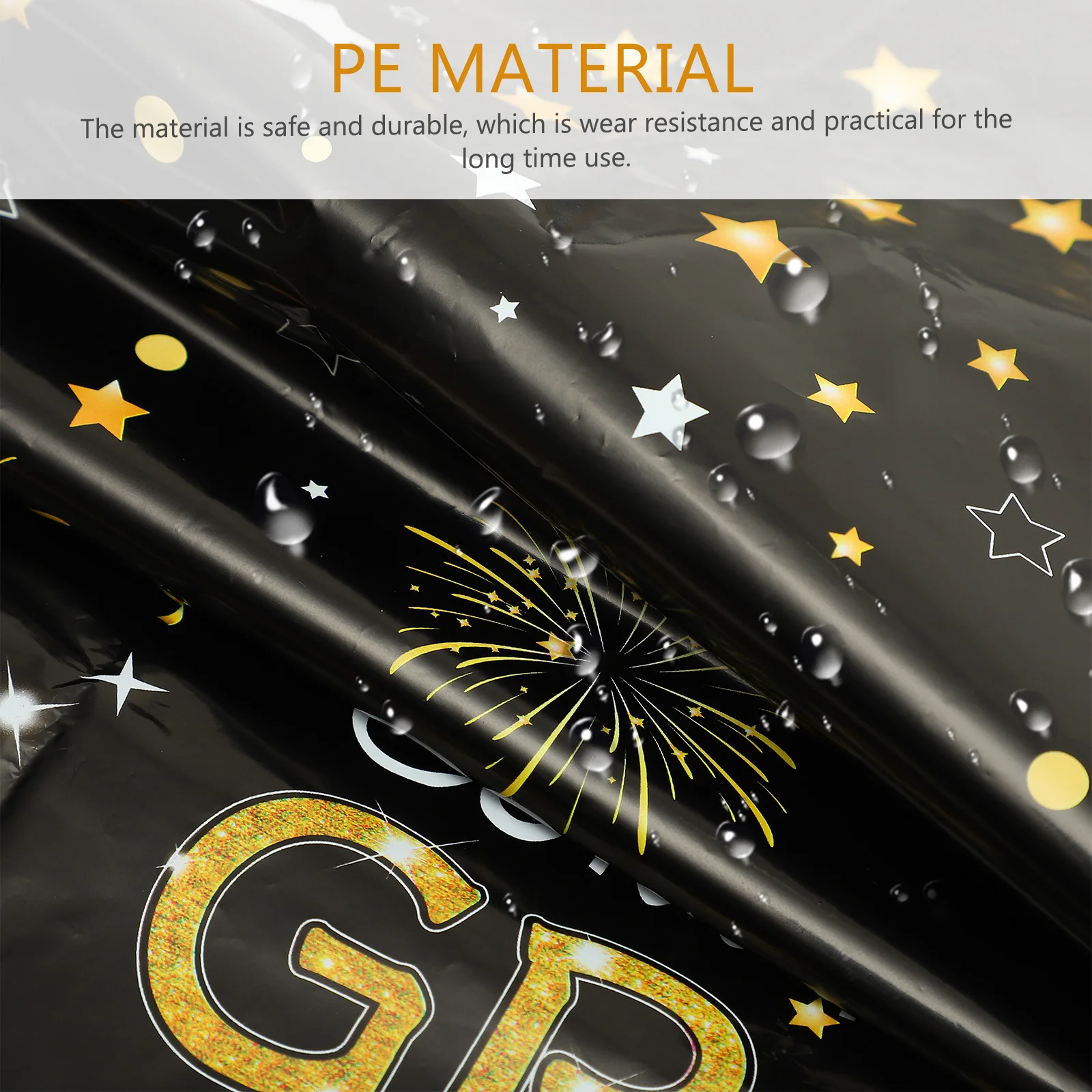 

3 Pcs Disposable Graduation Tablecloth Tablecloths Polyethylene Bachelorette Party