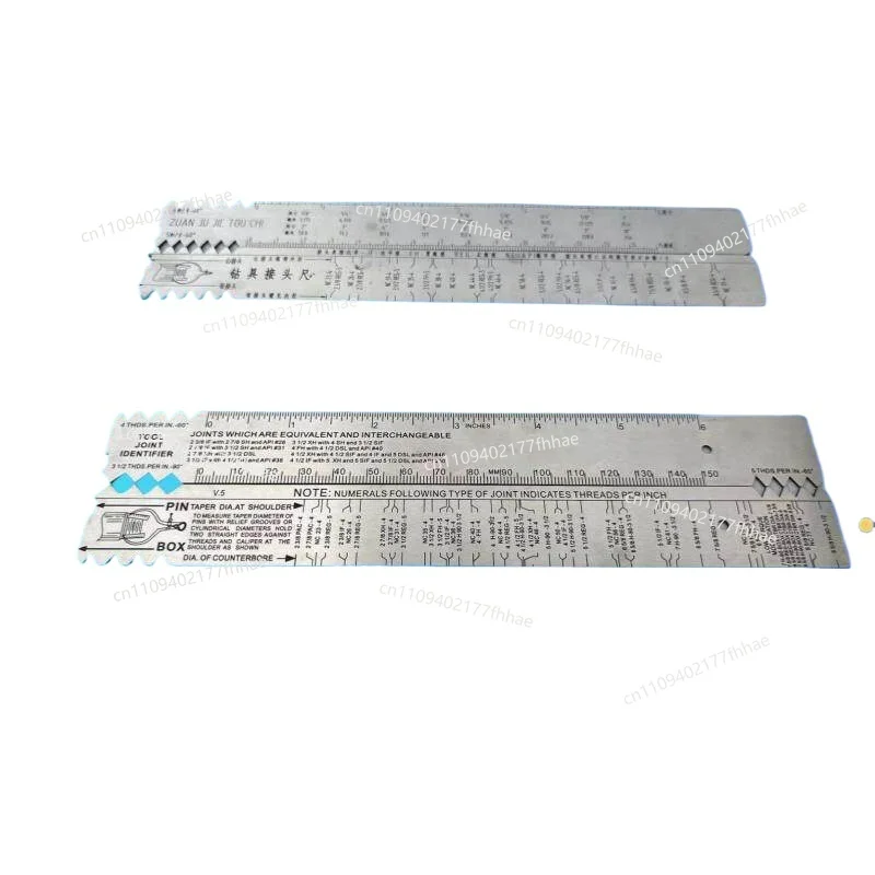 Metric 90 ° NC/REG/IF Buckle Type Oil Drill Pipe Joint Gauge 6 Inch 60 Degree Stainless Steel Drill  Joint