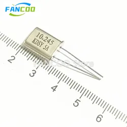 10PCS 10.245MHZ HC-49U NEW QUARTZ CRYSTAL RESONATOR 49U HC49U 10.245 10.245M