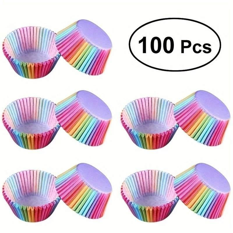 Rainbow Cupcake Paper Liners 3