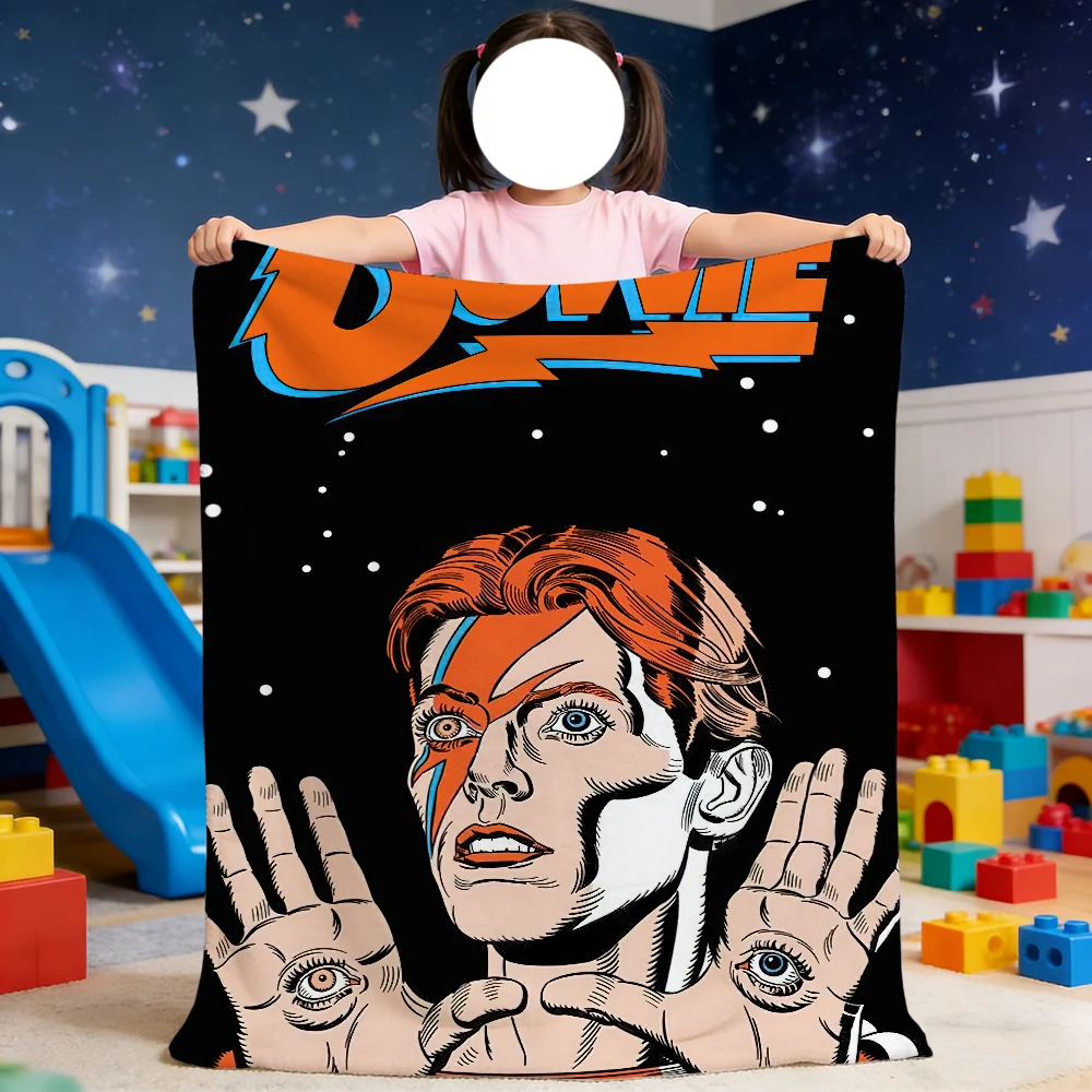 Singer B-Bowie Dance Blanket D-David For Soft Throw Lets Blanket for Picnic Bed Sofa Home Bedroom Cozy Warm Comfortable