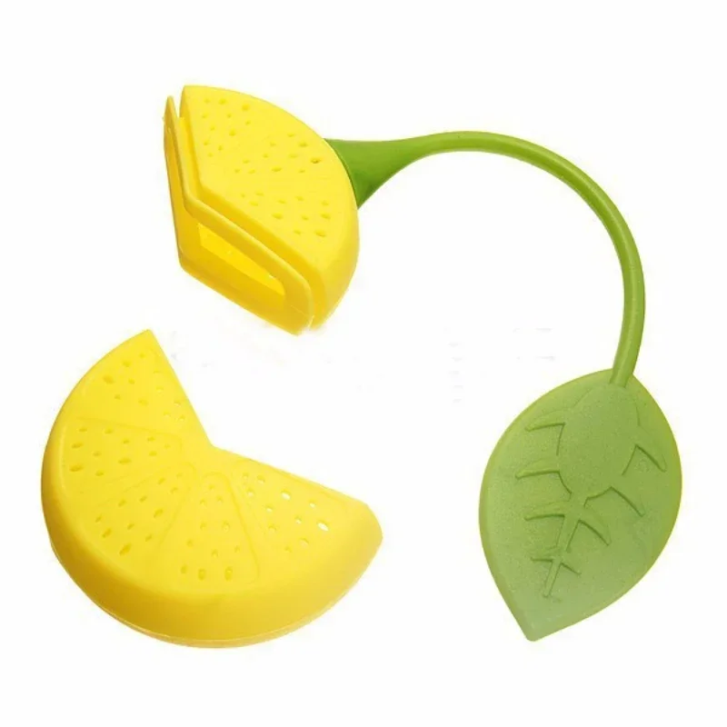 Tea Strainer Silicone Strawberry Lemon Design Loose Tea Leaf Strainer Bag Herbal Spice Infuser Filter Tools