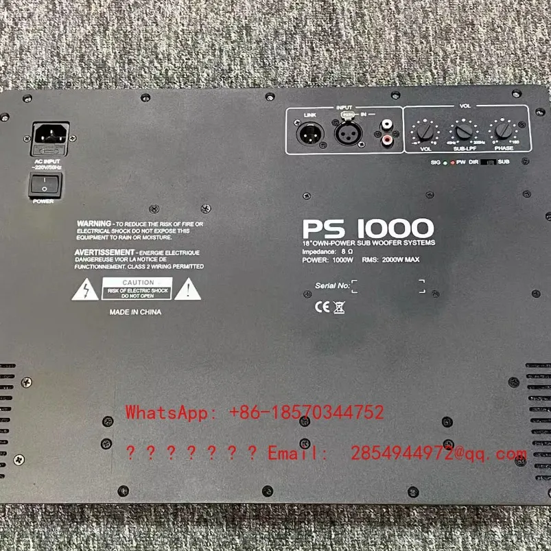 Strong Output, Stable and Reliable Class H 1000W Active Power Amplifier Board, Suitable for 12-18 Inch 8-euro Subwoofer Speakers