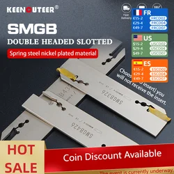 White high quality spring steel SMGB26 SMGB32 Double-ended grooving cutter plate with SMBB holder For MGMN/MGGN series inserts