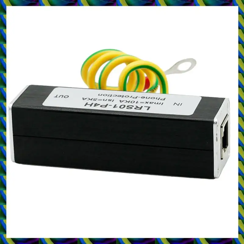 واقي عرام فاكس الهاتف اليومي 3X مانع الرعد RJ11 Kl01-P4H أسود RJ11 ADSL