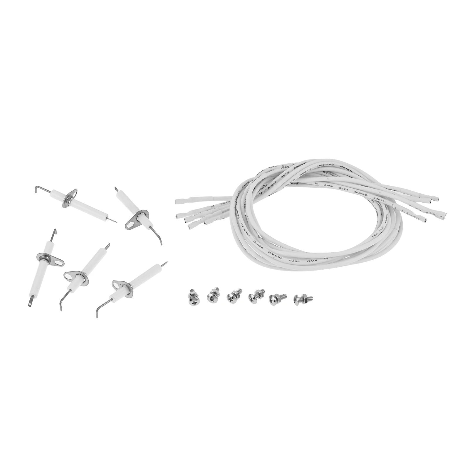 5 Sets Grill Ignitor Wire Ceramic Electrode Kit  for Jenn Air for Vermont Castings for Backyard for Uniflame Grill Igniter Parts