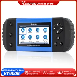 VDIAGTOOL VT600E Car Diagnostic Tool 29+ Service Functions Automotive Scanner Engine/ABS/SRS/Transmission System Free Update