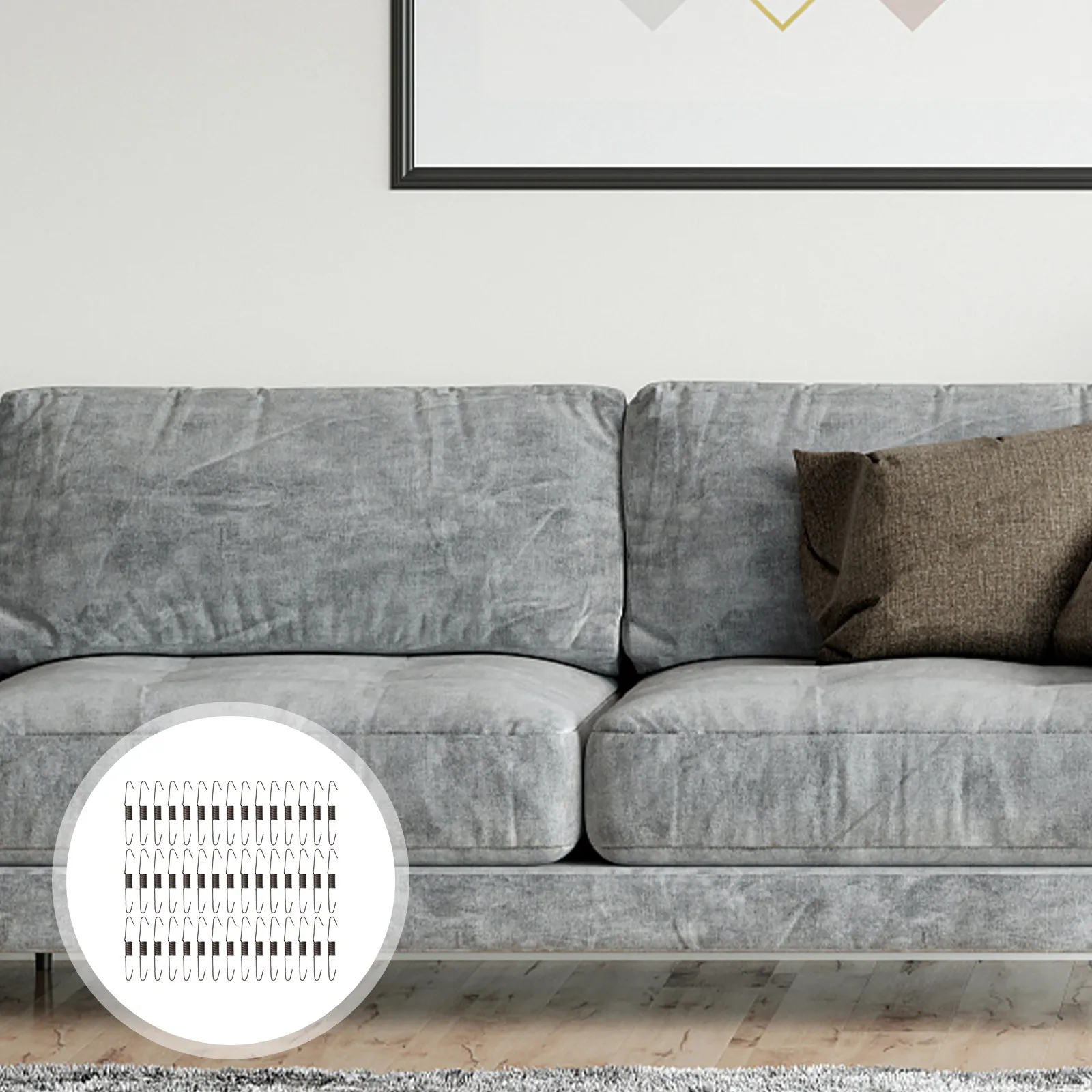 

Набор из 100 стальных пружин-крюков для дивана, сменные пружины для ремонта, практичные запчасти для домашнего использования