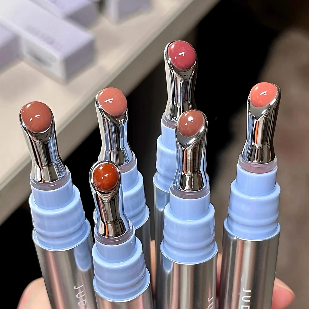 

Judydoll Mirror Gloss Serum Lip Glaze Metal Brush Head Water Light Lip Tint Oil Plumping Lipstick Moisturizer Non-sticky Makeup