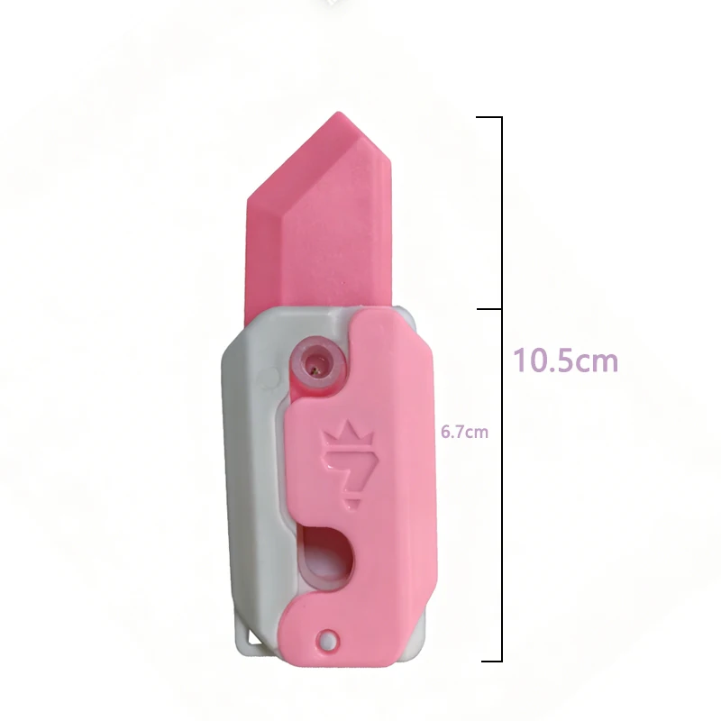 3D-Druck Schwerkraft messer Spielzeug junges springen kleines Rettich messer zappeln Spielzeug Dekompression Push-Karte kleines Karotten messer – Detail 7