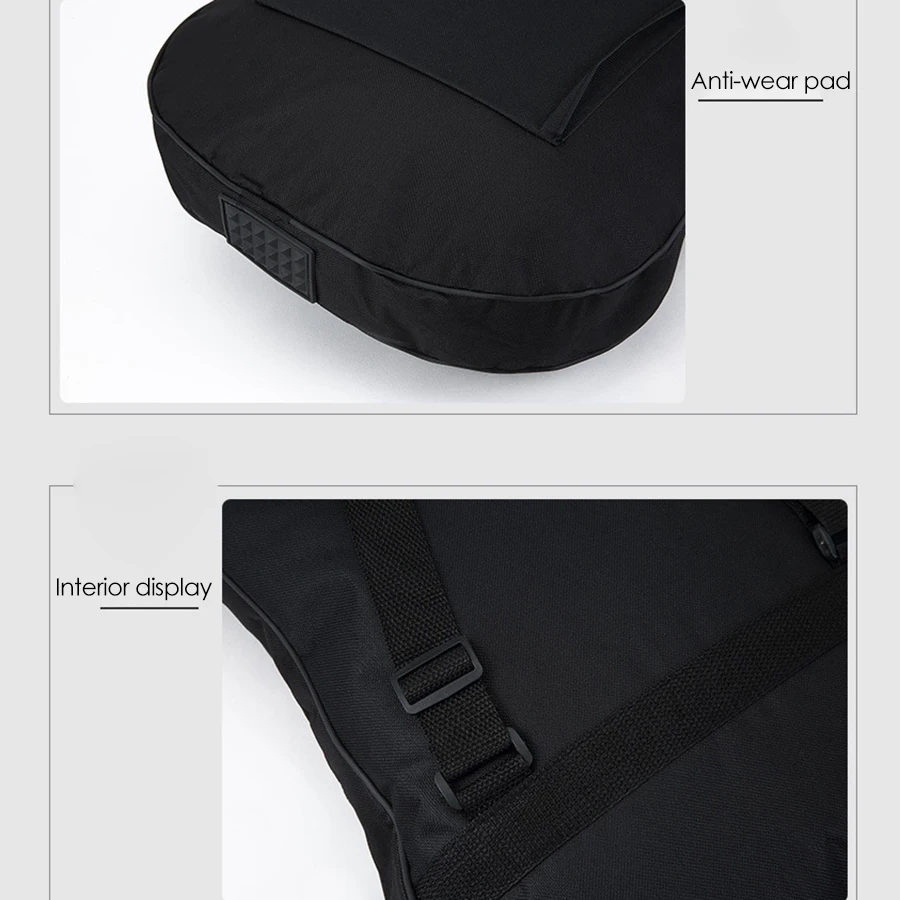 حقيبة جيتار كهربائية باس حقيبة ظهر مبطنة حافظة ناعمة 5 مم حشوة خفيفة الوزن مقاومة للماء