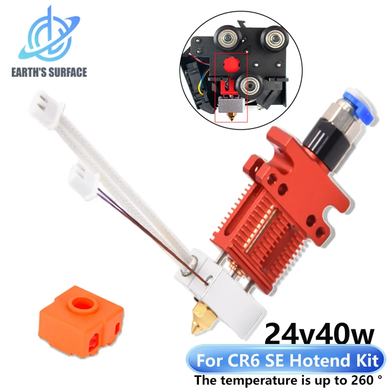 For Ender 3/CR5 PRO/CR10/MK8/CR6 SE J-head Assembled Print Head Hot End Hotend Kit All Metal Extrusion Extruder 3D Printer Parts