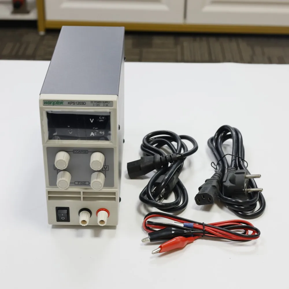 

Portable Digital DC Power Supply 120V 3A Adjustable Switching Regulator Low Noise Cooling Fan for Lab DIY KPS1203D