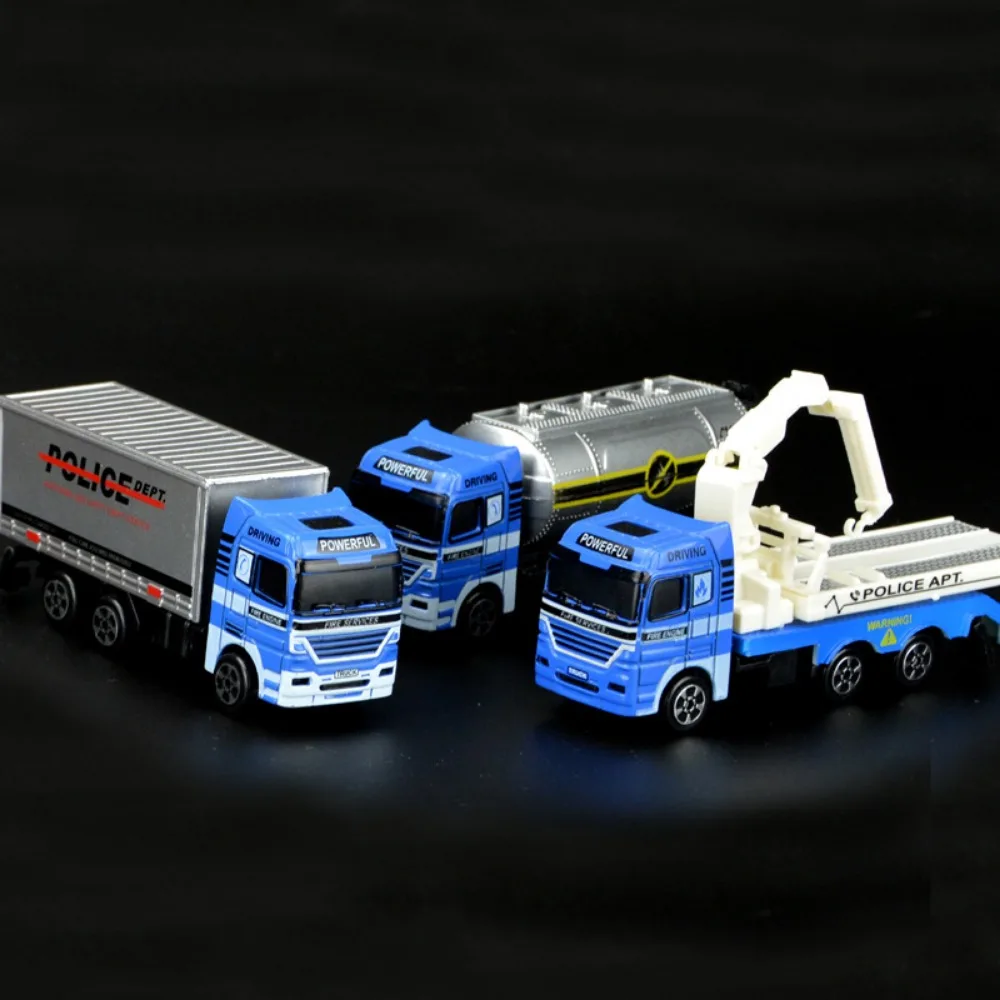 New 1:64 Fire Truck Multistyles Alloy Rescue Engineering Vehicle Simulation Firefighting Diecast