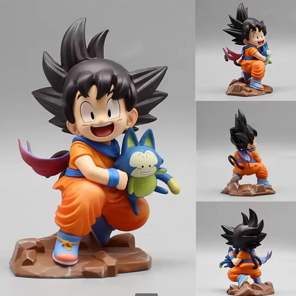 Figurines Goku 15cm Dragon Ball enfance Goku embrasser Pura série modèle PVC Collection décoration Statue GK cadeau de noël
