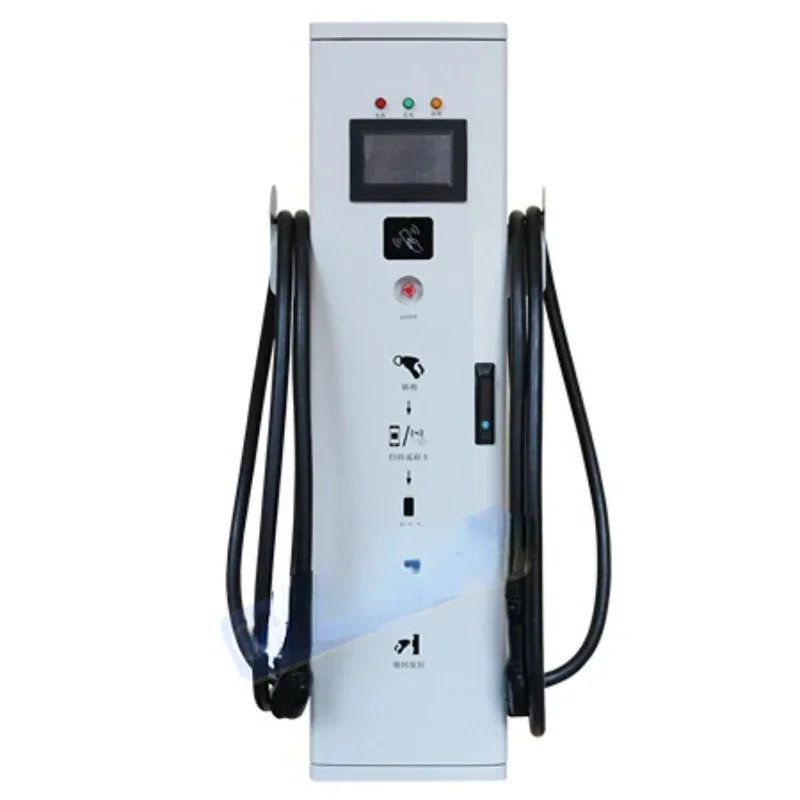 Floor-standing  Charging Pile Electric Car Station 42KW Usb Port Double Gun 32A Charger for New Energy Vehicle