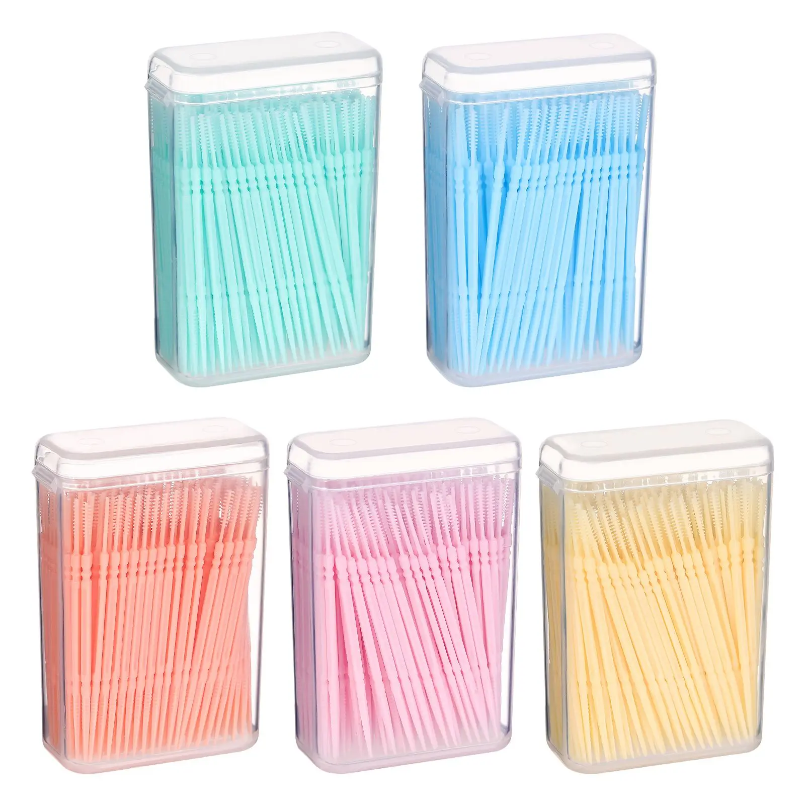 

Disposable Toothpicks for Care Double Headed Interdental Cleaners Plastic Picks Portable Set Safe Hygiene Food Grade