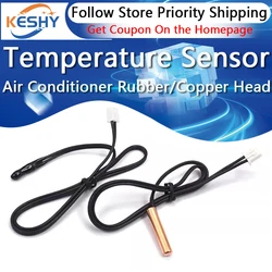 Air Conditioning Temperature Sensor 5K 10K 15K 20K 25k 50K Air Conditioner Tube Sensor Rubber Head Copper Head