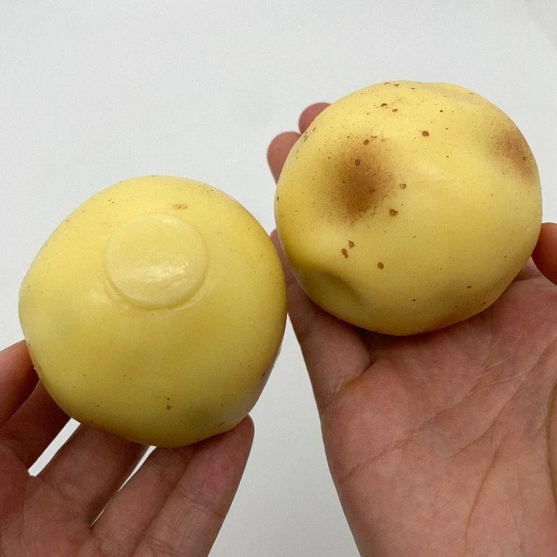 //Knuspriger Kartoffel-Quetschball@Handgefertigtes, rundes, mit Perlen gefülltes Quetschspielzeug, sensorische Entspannung gegen Angstzustände für Erwachsene – Detail 3