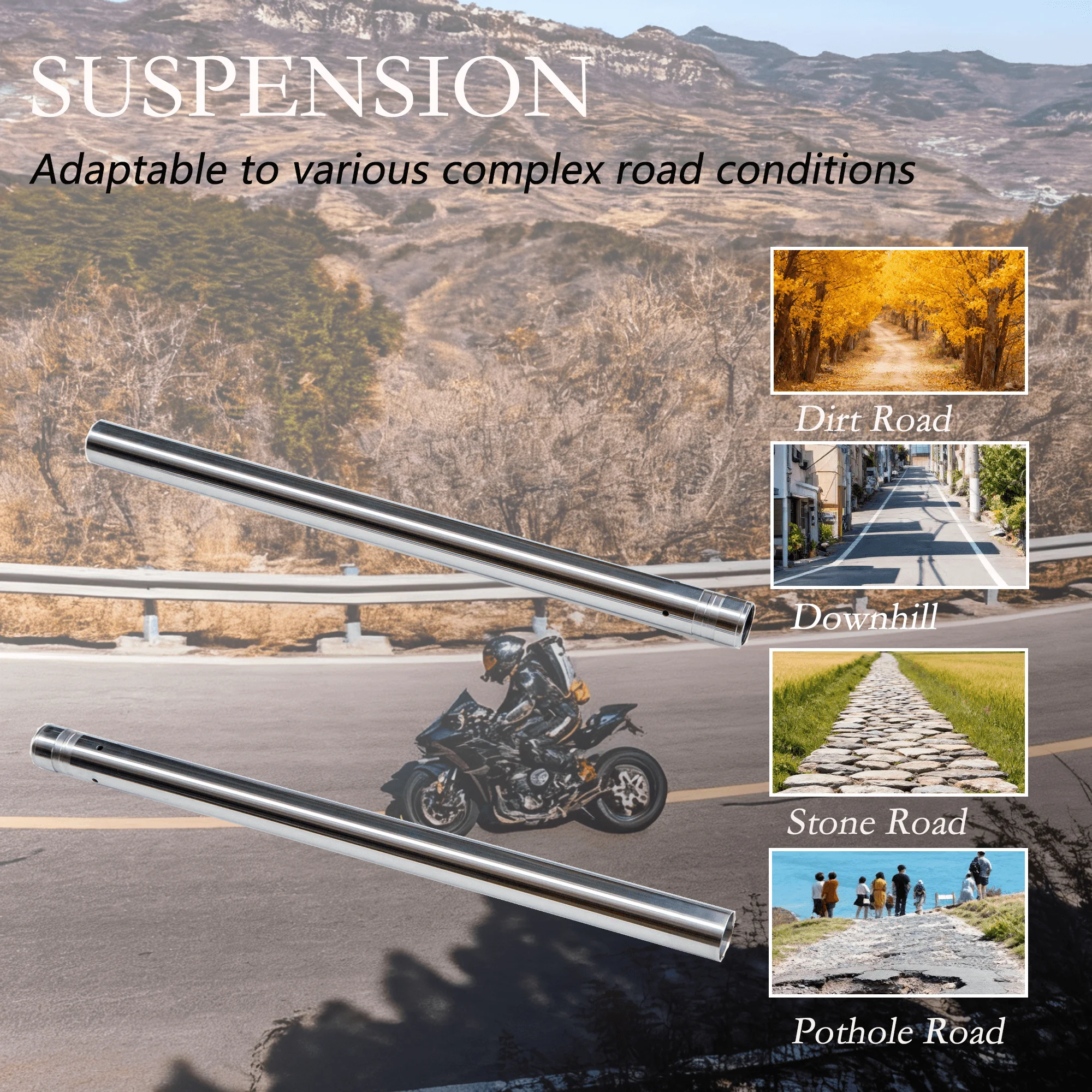 يصلح ل H ​ Onda CB1300 سوبر أربعة الجبهة شوكة تعليق الأنابيب الداخلية مجموعة 2003 - 2008 CB 1300 SF 2004 2005 دراجة نارية الملحقات