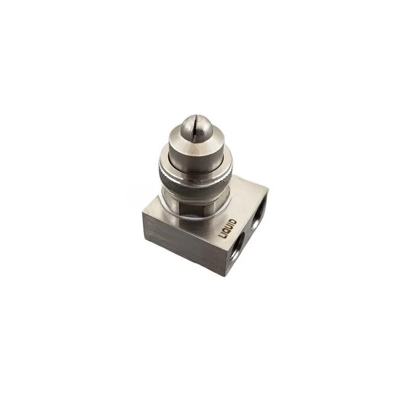 Stainless Steel Atomizing Nozzle, Two-fluid Gas-water Mixed  Pressure Adjustable Wide-angle Fan-shaped Dust Removal Nozzle