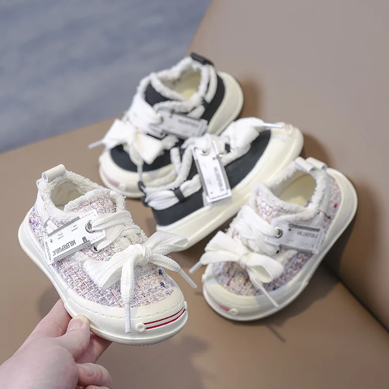 Scarpe Canva per bambini primavera autunno nuove scarpe in tessuto per bambini da uomo tavola alla moda per ragazzi e ragazze