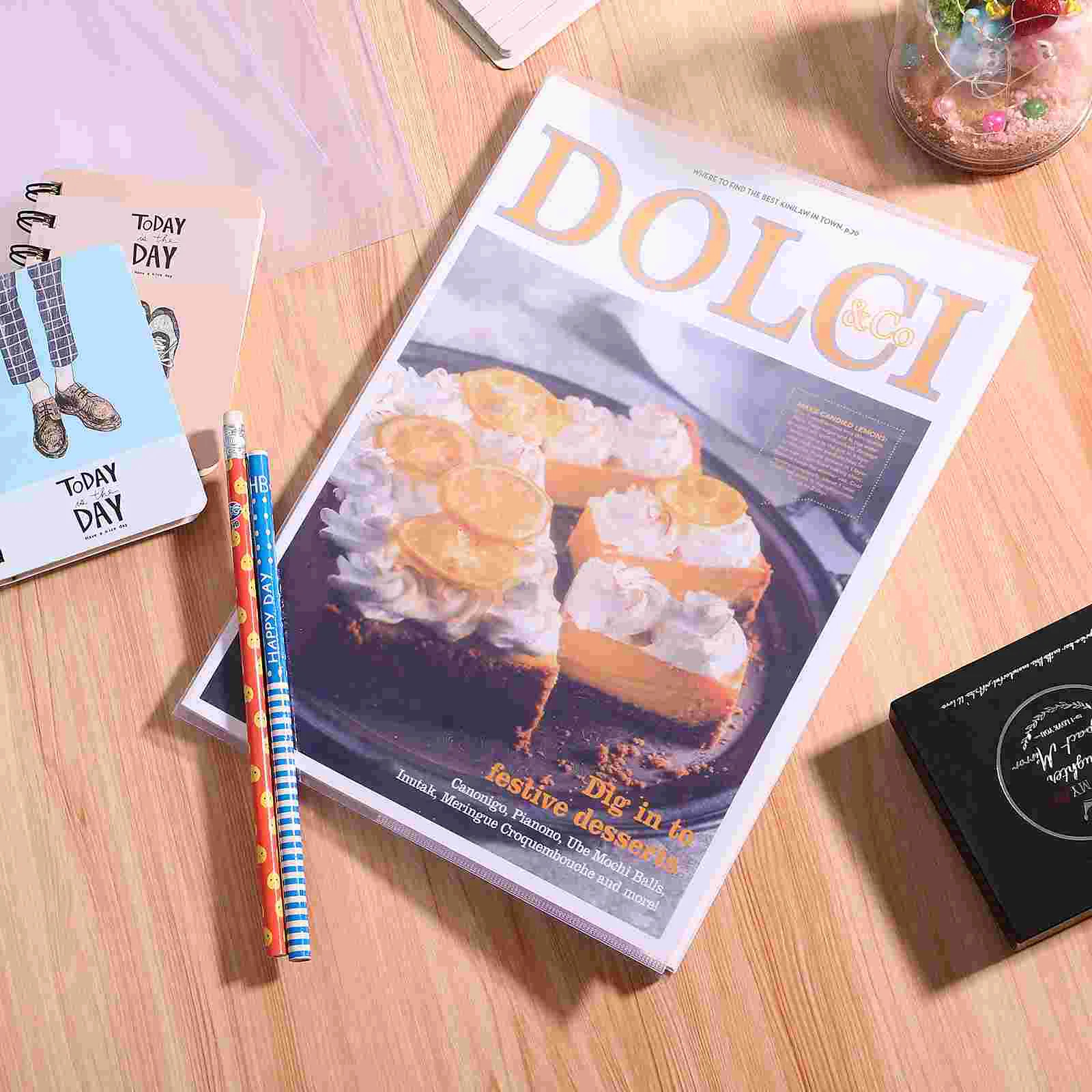 Protective Reusable Book Cover Textbook Waterproof PP Student for Protection