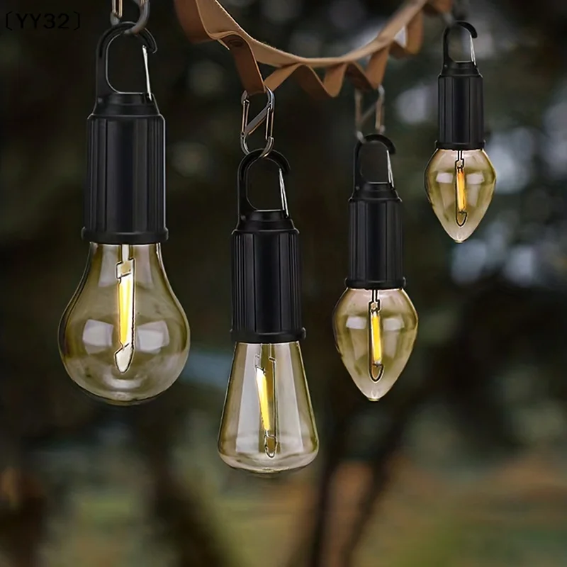 

USB Rechargeable LED Lamp Bulbs High Brightness Emergency Light Hook Up Camping Fishing Portable Lantern Night Lights〔YY32〕