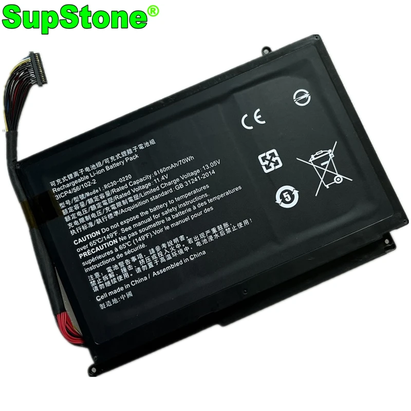 SupStone RC30-0220 RZ09-0220 Laptop Battery For Razer Blade Pro 17 RZ09-02202E75 Full HD GTX 1060(2017) RTX 2060 RTX 2070 2080