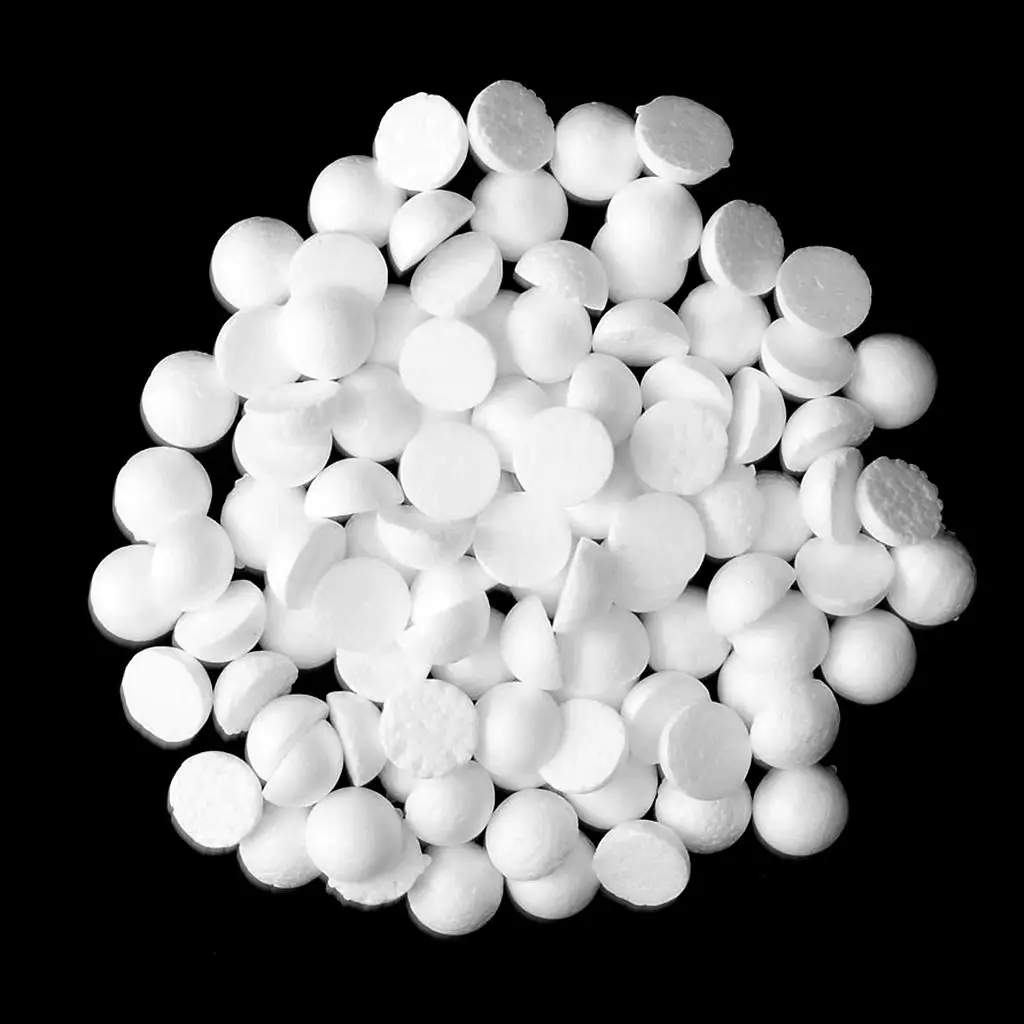 Crafting Foam Supplies Polystyrene Foam Balls Round White Sphere Dense Foam for Handmade Decorations view 2