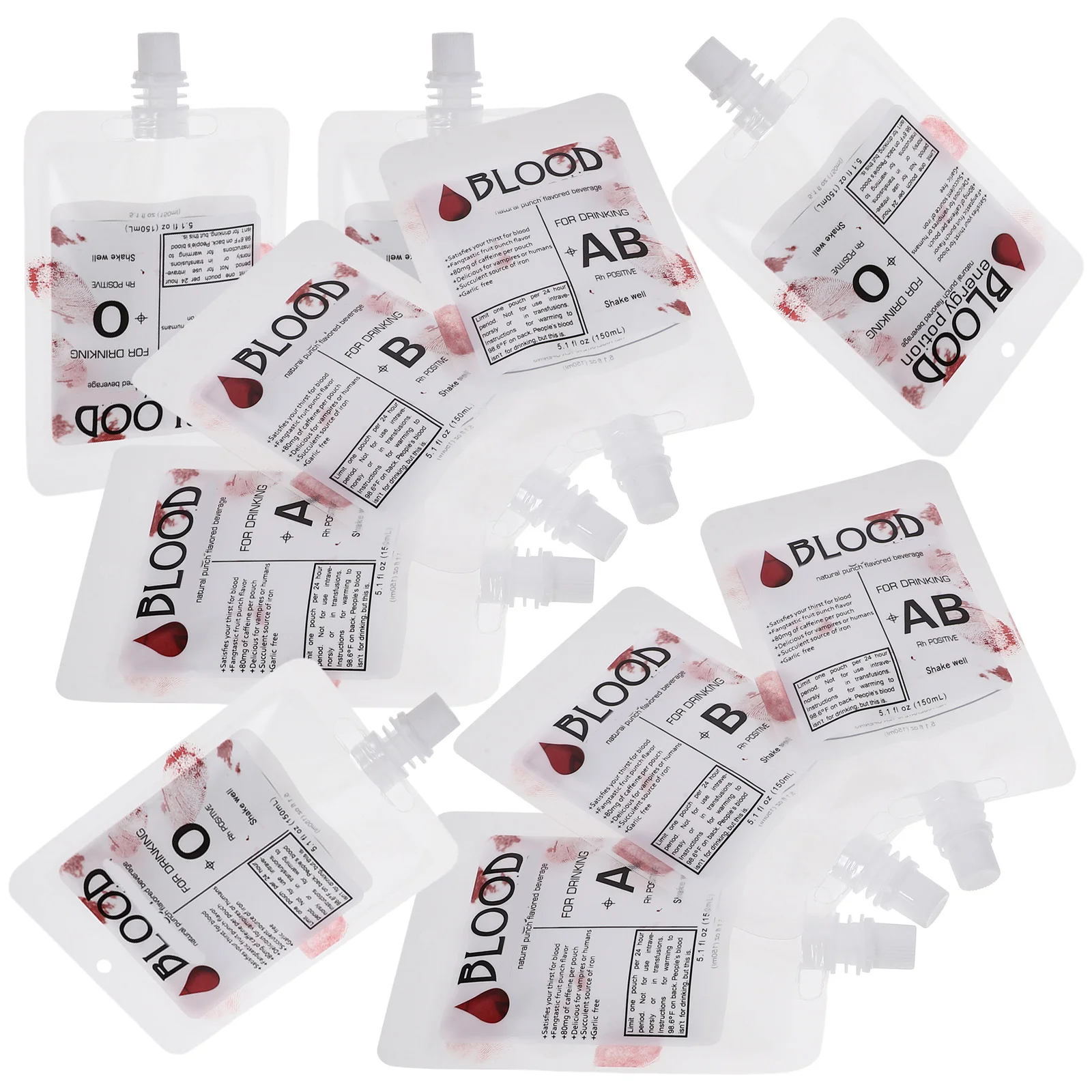 10 قطعة 150 مللي لمهرجان حفلة الهالوين تجمع كيس المشروبات الدعامة ديكور الحفلات #4