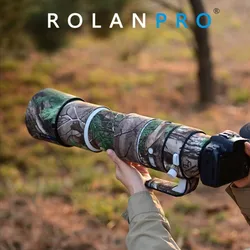 ROLANPRO Camouflage Coat For Canon RF200-800mm F6.3-9 IS USM Lens Waterproof Rain Cover Protective Case RF200-800 Guns Sleeve