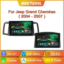 Android Car Radio For JEEP Grand Cherokee 2004 2005 2006 2007 Multimedia Player GPS Navigation Carplay Touch Screen Auto Stereo