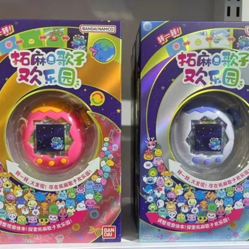 Bandai Original Tamagotchi Electronic Virtual Pet Color Screen Chinese Language Paradise Portable Interactive Digital Toy