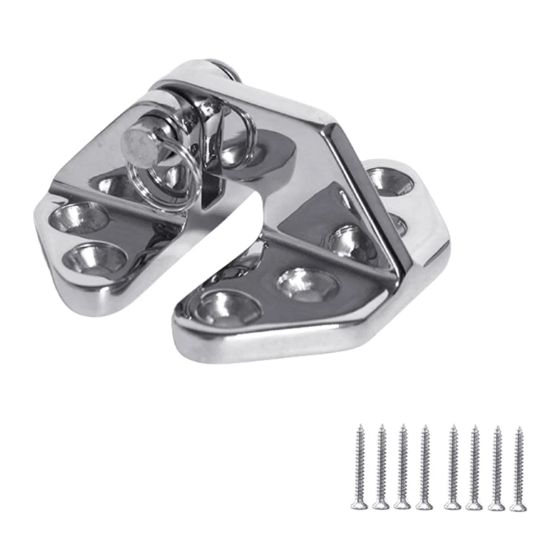 316 Stainless Steel Boat Yachts Marine Cabin Hinges with Strong Bearing Capacity 66x71mm Corrosion Resistant for Deck Fittings